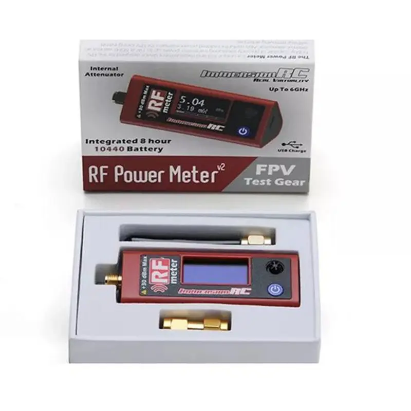 

ImmersionRC RF Power Meter v2 w/ Integrated 8 hour Battery for RC Racing Drone Models FPV Multicopter Spare Part Accessories