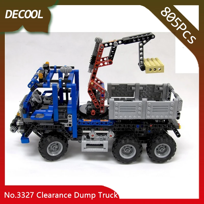 

3327 805Pcs Technic Series Clearance Dump Truck Model Building Blocks Bricks Decool Compatible with Legoings