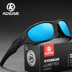 KDEAM спортивные поляризованные солнцезащитные очки уличные солнцезащитные очки с защитой от ультрафиолета высокого качества TR90 оправа для