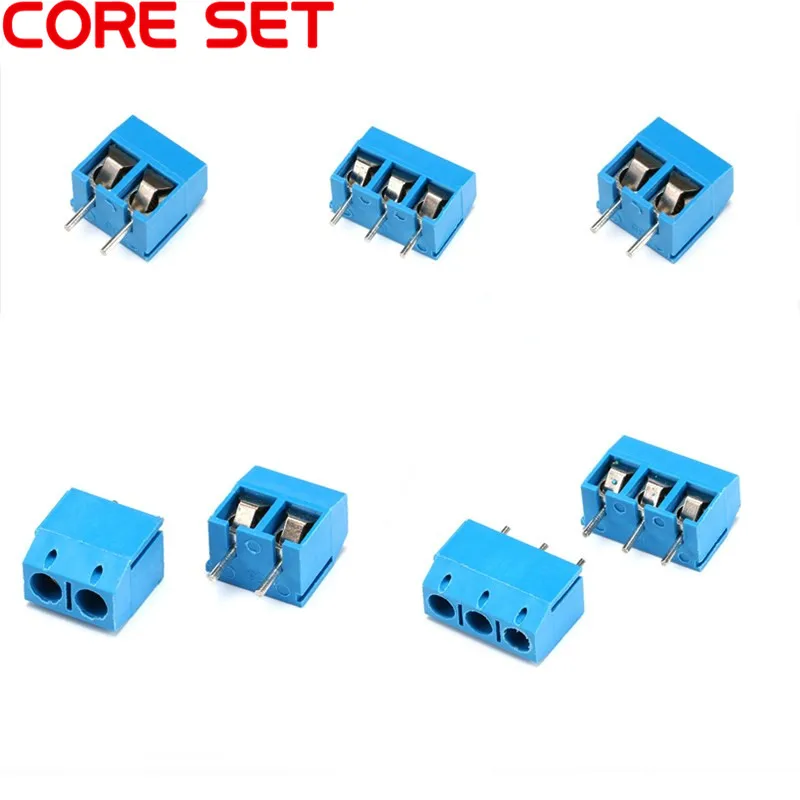 

10Pcs/lot KF301-5.0-2P KF301-3P Pitch 5.0mm Straight Pin 2P 3P Pin PCB Screw Terminal Block Connector