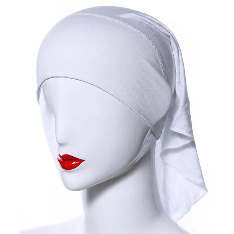 

Women Muslim Soft Comfortable Inner Hijab Caps Islamic Underscarf Hats