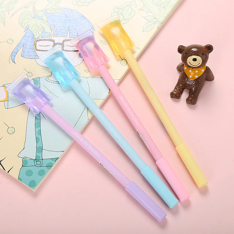 

32 Pcs Creative Candy Gel Pen Cartoon Small Fresh Learning Stationery Cute Water Sign School Pens Office Supplies Wholesale