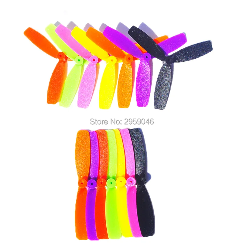 

10 Pairs 55mm 65mm 2 Blade 3 Blades Direct Drive Propellers Prop 1.5mm Mounting Hole for 1103-1106 Motor RC quad model Drone kit