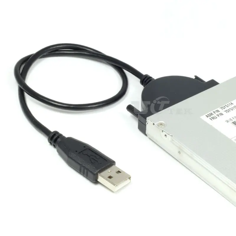 USB к SATA кабель оптического привода (7 + 6) 13Pin Внешний ноутбук DVD CDROM конвертер|usb to