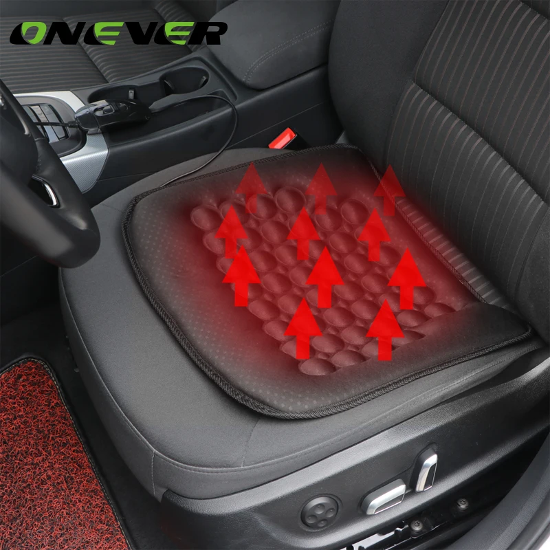Onever Car Heated Seat Cushion Hot Cover Auto 12V Heat Heater Warmer