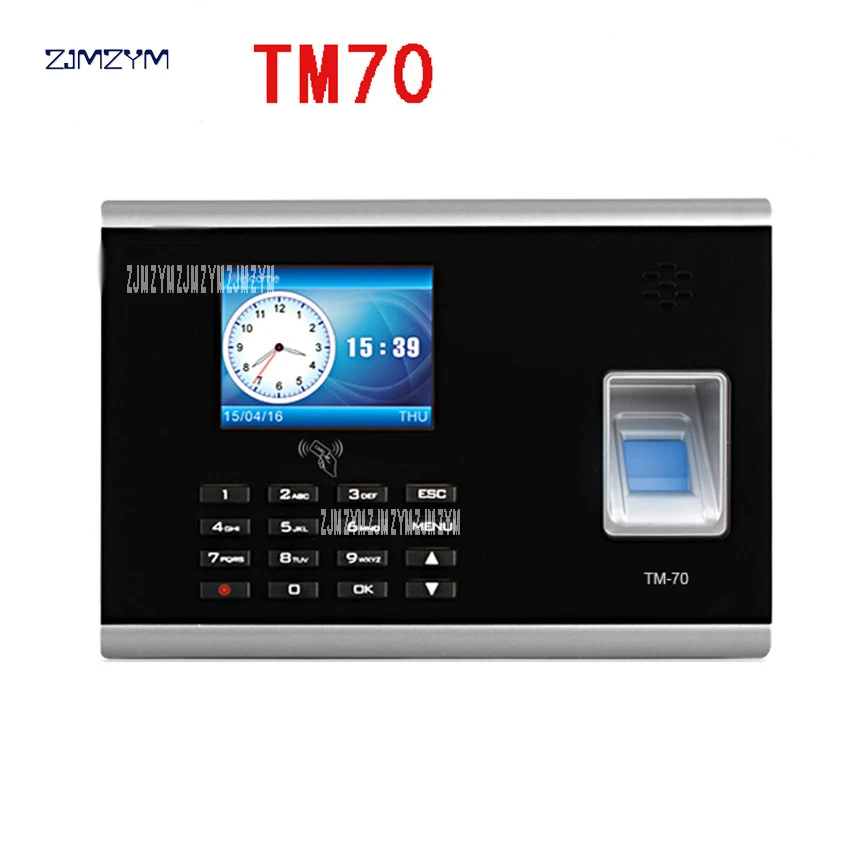 Офисное оборудование Tcp/ip Биометрическая идентификация отпечатков пальцев терминал машина посещаемости времени TM70 сеть отпечатков пальцев U диск