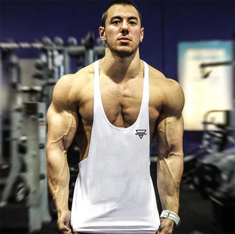 New Bodybuilding Stringer Tank Top Men Fitness Clothing Gyms Shirt