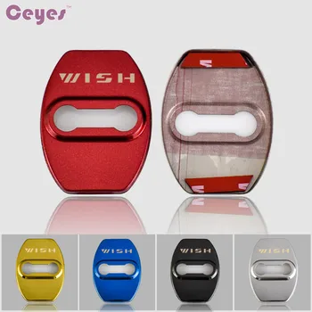 

Ceyes Car Styling Emblems JDM Case For Toyota Wish Corolla Rav4 Auto Protection Door Lock Cover Accessories Car-Styling 4pcs/lot