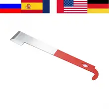 1 шт. красный Пчеловодство из нержавеющей стали J Форма j-типа инструмент изогнутый хвост пчелиный крючок для улья скребок пчеловодства инструмент