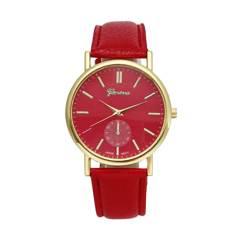New Unisex Leather Women Men watch Band Analog Quartz Vogue WristWatch Watches Wholesale Quartz Wrist Watch relogio#2AP22 (6)