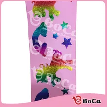 Новая голограмма grosgrain 100yds/рулон " 75 мм красный с радугой Единорог печатная лента принимаем на заказ