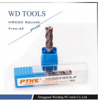 

10mm Solid Carbide Square 35 Helix CNC machine tool for variety solid materials/milling tools HRC60