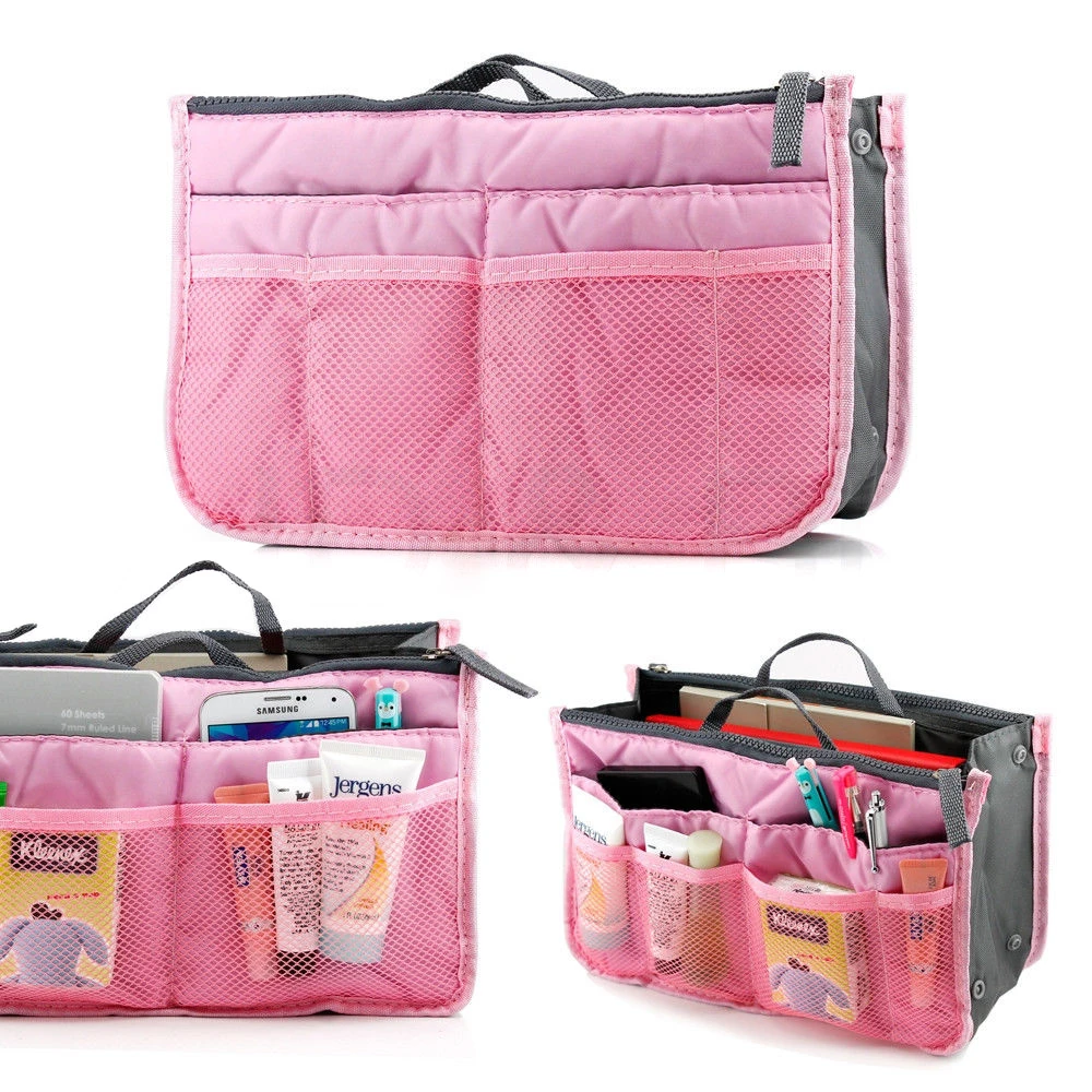 Multifunction Travel Packing Organizers Women Cosmetic Bags For Make Up Nylon Toiletry Kits Makeup Bags Large Liner Handbag     