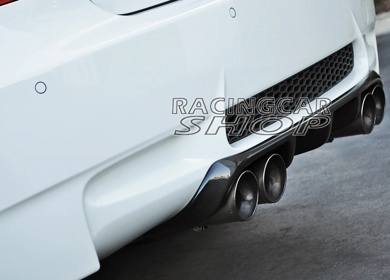 PERFORMANCE V STYLE Real Carbon Fiber REAR BUMPER DIFFUSER FOR BMW 3-Series E92 E93 Coupe M3 Bumper 2007-2012