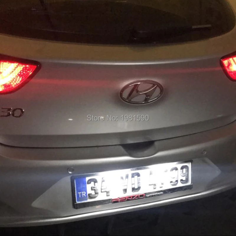 Hopstyling 2 шт. 18SMD Canbus Led номерной знак свет лампы для hyundai I30(GD) 2013 авто-укладки