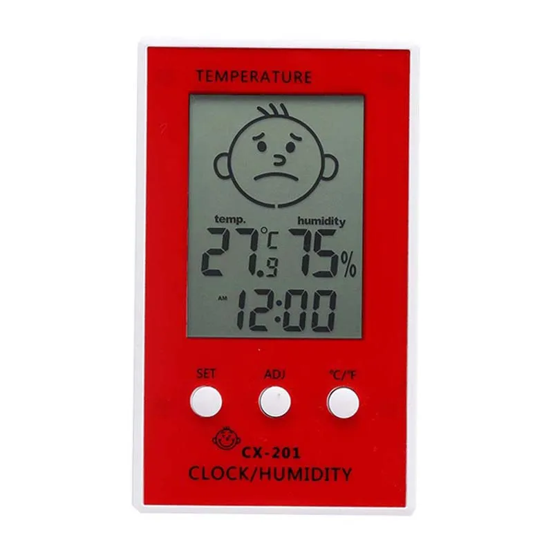 Home child gifts Electronic Thermometer and Hygrometer With Smiley Digital Display temperature humidity Clock display Home child gifts Electronic Thermometer and Hygrometer With Smiley Digital Display temperature humidity Clock display
