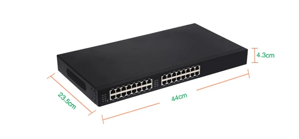 PJ116G 16 Порт Gigabit Инжектор PoE 16-порт 10/100/1000 м RJ45 вход, 16-порт вывода PoE с IEEE802.3af/AT