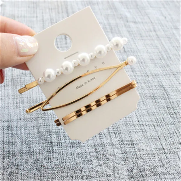 AOMU-1SET-Metal-Minimalist-Hair-Accessories-Geometric-Irregular-Gold-Color-Hair-Clip-Imitiation-Pearl-Hairpin-Barrettes (8)