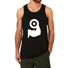 Loo show фитнес-гантель для тренировок в тренажерном зале топы с графическим рисунком для мужчин