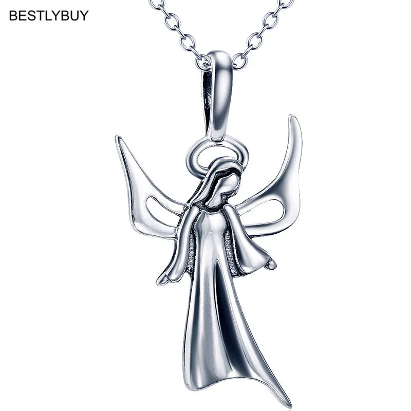 

BESTLYBUY 925 Sterling Silver Jewelry Holy Virgin Mary Pendant Necklaces for Women Fine Jewelry Brincos S925 for Mother Gift