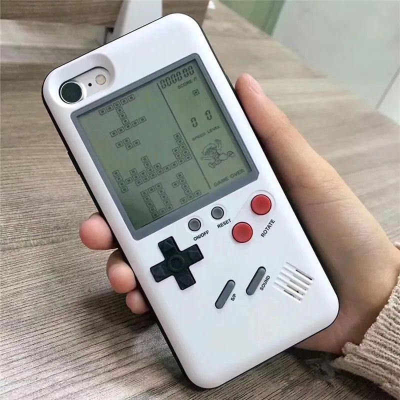 

High Quality Retro game tetris cases for Iphone X iphone 6 /6 plus 7 8 plus TPU Phone back game consoles Cover for iPhone Case