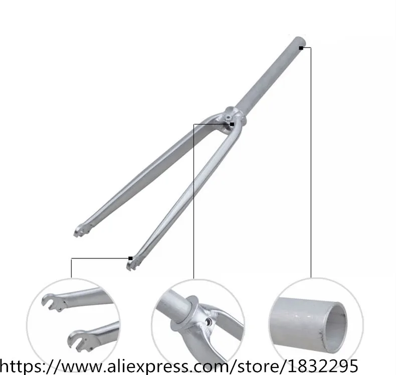 Online 1 unids 700c Road Bike rígido Tenedores recta Tenedores aleación de aluminio 1 1 8 \
