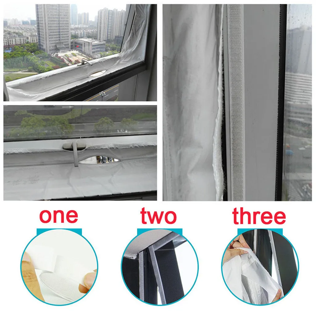 Уплотнение для окна воздушного замка для мобильных кондиционеров и выхлопа сушилки для воздуха Белый Универсальный 4 м мягкая доска для мобильного Кондиционер