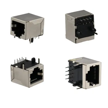 

50Pcs RJ45 8P8C Female 8 Pin Network Ethernet Socket PCB Board Mount Connector