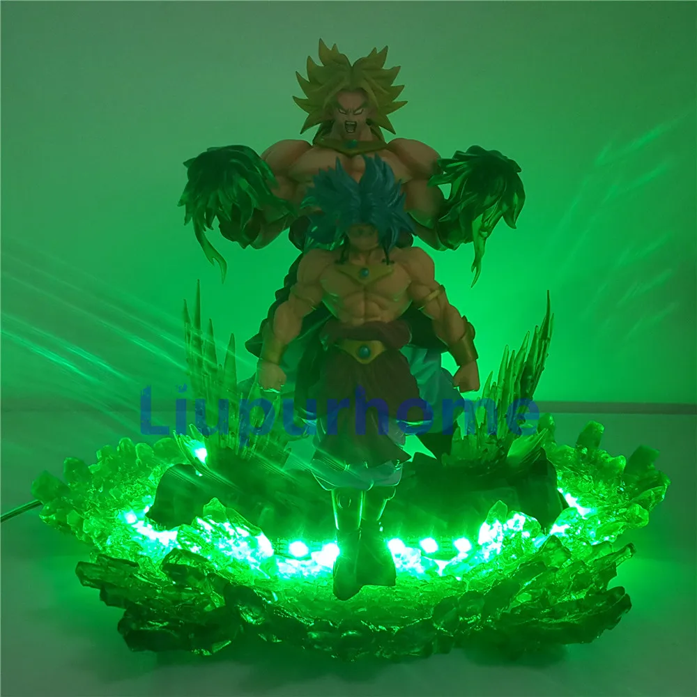 Dragon Ball Super Broli Saiyan Evolution DIY ночной Светильник СВЕТОДИОДНЫЙ Аниме Фигурка Dragon Ball Z Broly Lampara Модель Детская игрушка фигурка