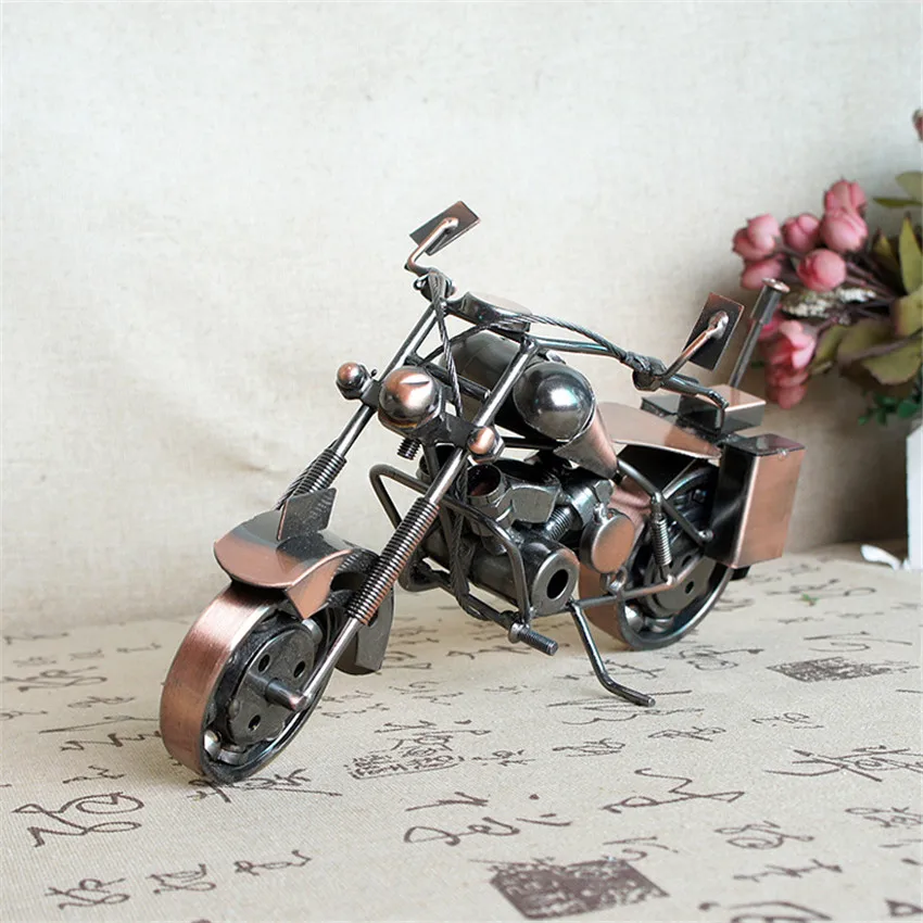 

Hand-made metal metal ring iron decoration craftsmanship handsome tuba motorcycle metal ring figurines placed pieces Christmas