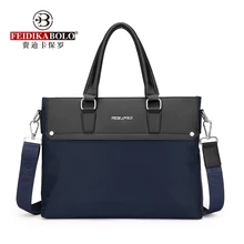 FEIDIKABOLO, модный простой деловой мужской портфель, сумка из искусственной кожи, сумки для ноутбука, модные повседневные сумки, мужская сумка на плечо