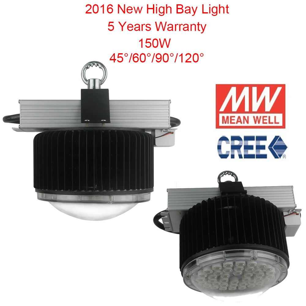 cree dimmable 150W led high bay light Meanwell driver replace 500w high