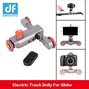 

DIGITALFOTO Autodolly Wireless Remote camera Motorized Dolly Car DSLR Electric Track Slider Video Pulley Rolling Skater
