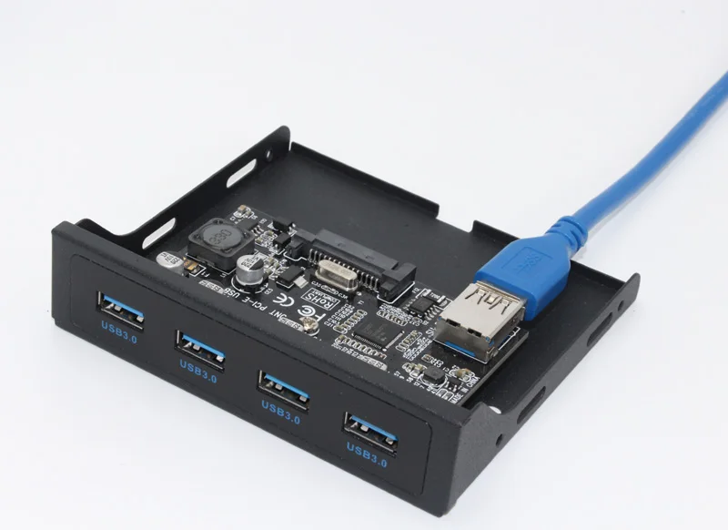 PCI-E to USB 3.0 PC Front Panel USB Expansion Card Adapter 3.5" Floppy Bracket PCI Express x1 Riser pcie adapter card pcie expansion card pcie usb adapter card