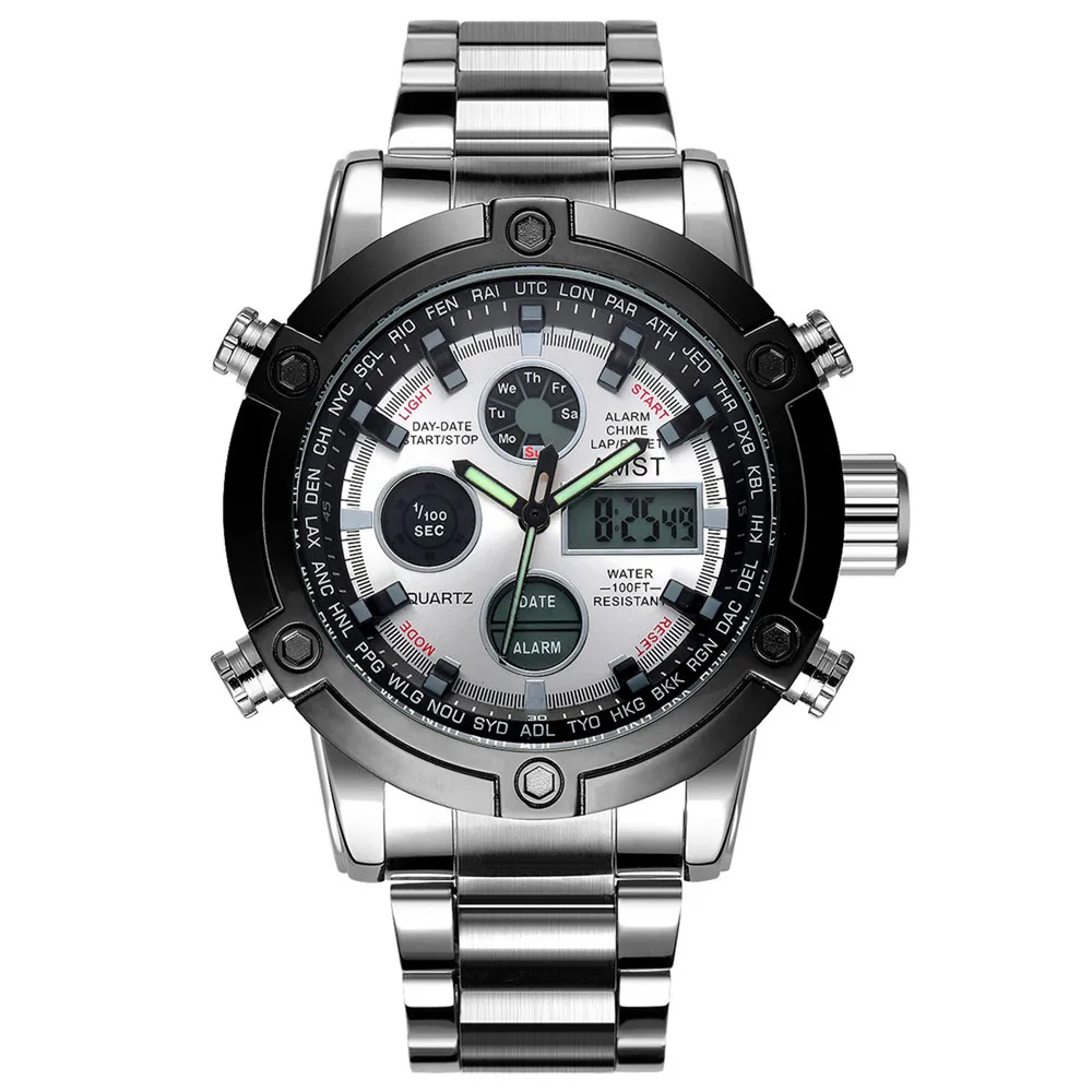  Male Fashion Sport Military Wristwatches 2017 New AMST Watches Men Luxury Brand 5ATM 50m Dive LED D