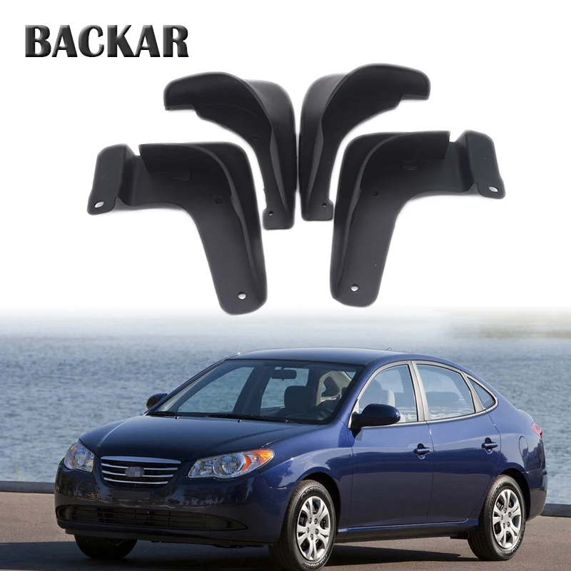 

Backar 1Set Car Front Rear Mudguards For Hyundai Elantra HD 2007 2008 2009 2010 Fourth generation Accessorie Mudflap Fender