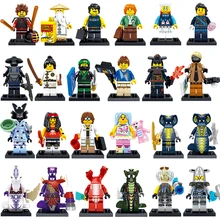 2018 NEW 24PCS Compatible LegoINGlys NinjagoINGlys Movie Sets NINJA Lloyd Kai Jay Cole Zane Nya WU Snake Weapons Building Blocks the ninjagoes movie temple weapon ninja blocks kai lloyd nya action figure set compatible legoinglys gift for kid friends