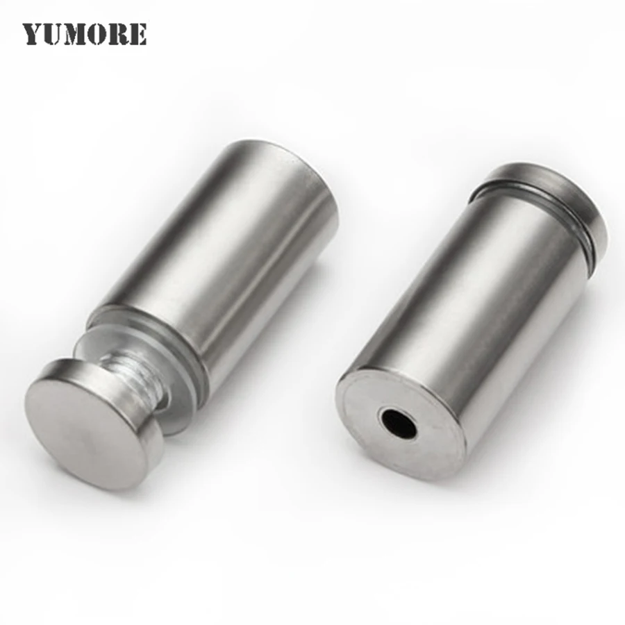 50pcs Glass Fasteners 12x25mm Stainless Steel Acrylic Advertisement