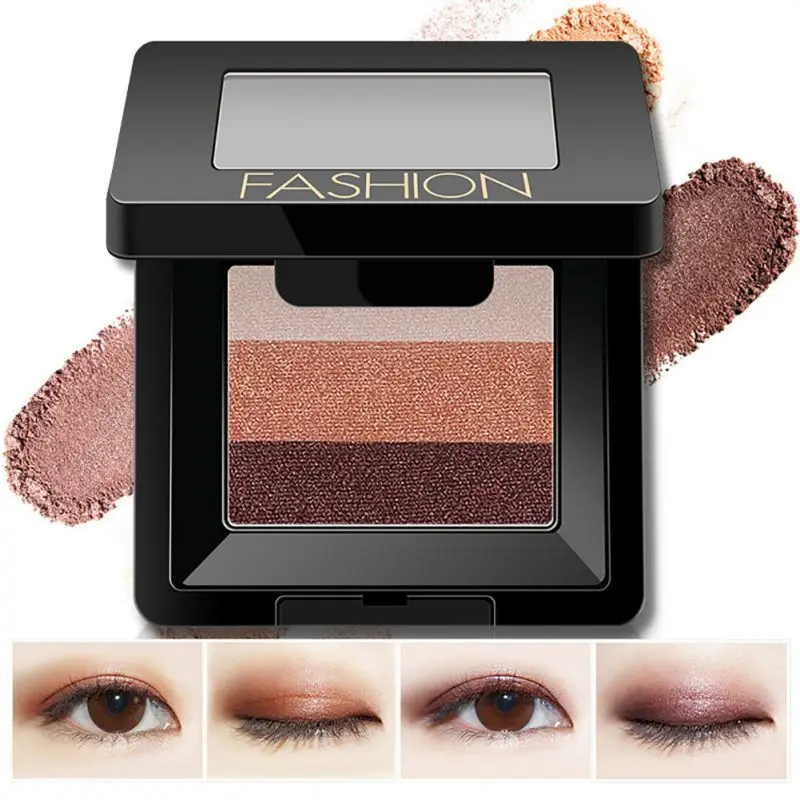 

New Arrival Make Up 3 Color Cosmetics Matte Natural Eye Shadow Palette EyeShadow Eyelid Waterproof Eye Makeup maquiagem