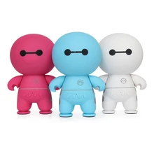 Cute Baymax MIni Portable Bluetooth Speaker Smart Handfree with Microphone Support TF card 3 Colors for Choose