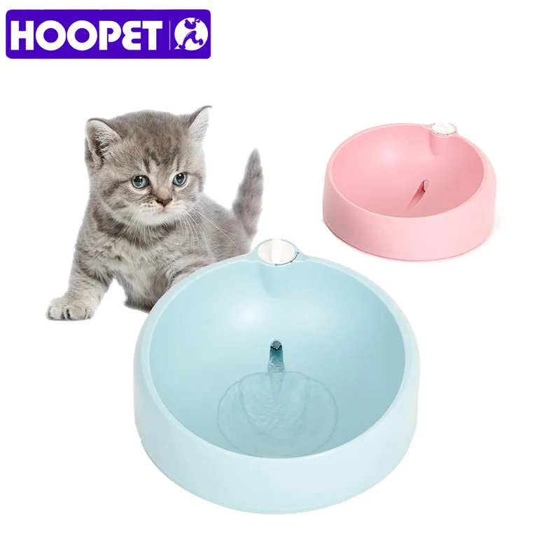 HOOPET Pet Dog Water Bowl Cat Drinking Fountains Water Drop Portable