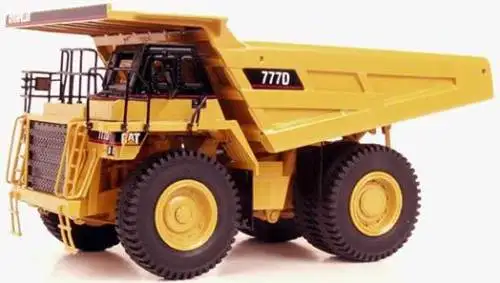 Norscot 1:50 гусеница кошка 777D Инженерная техника внедорожный самосвал грузовой автотранспорт литая игрушка модель для коллекции 55104 - Цвет: Цвет: желтый