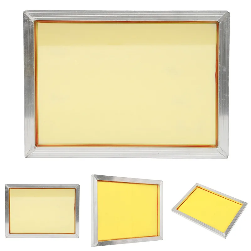

1pc Stable Aluminum Silk Screen Printing Frame 27x39cm With 120t 300 TPI Yellow Mesh for Making Stencil Mayitr