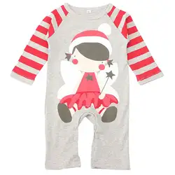 Inflant одежда для малышей осень зима мультфильм хлопок с длинным рукавом Детские Комбинезоны девочек Боди-костюм