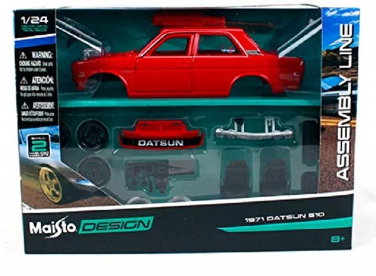 

Maisto 1:24 1971 Datsun 510 Assembly DIY Diecast MODEL KITS Racing Car Vehicle Toy NEW IN BOX