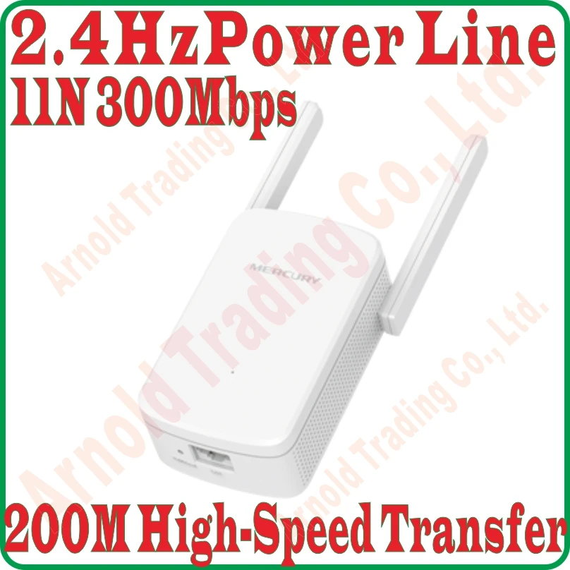 

1PCS, 2.4GHz 300Mbps WiFi 200Mbps Power Line KIT Wireless PowerLine Adapter Fast Network Extender WiFi Hotspot 11N WiFi Extender