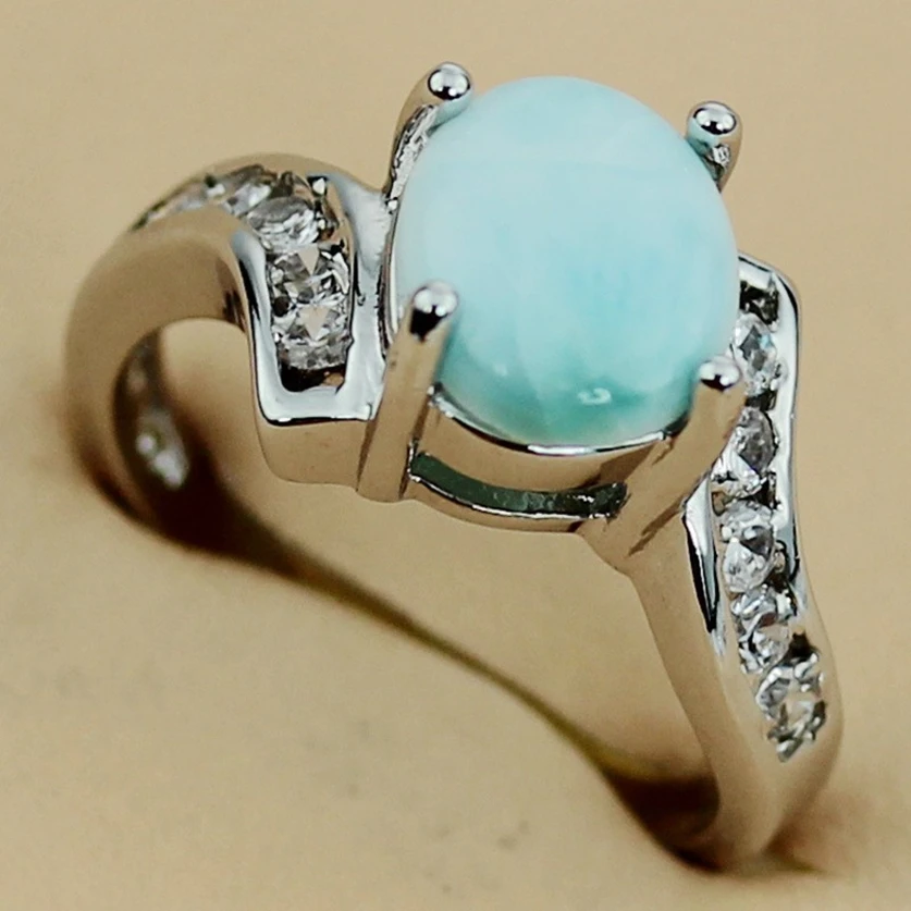 Fleure Esme Larimar обручальные свадебные кольца с украшениями для женщин аксессуары в богемном стиле alibaba-express родиевое покрытие R3533 Размер 8