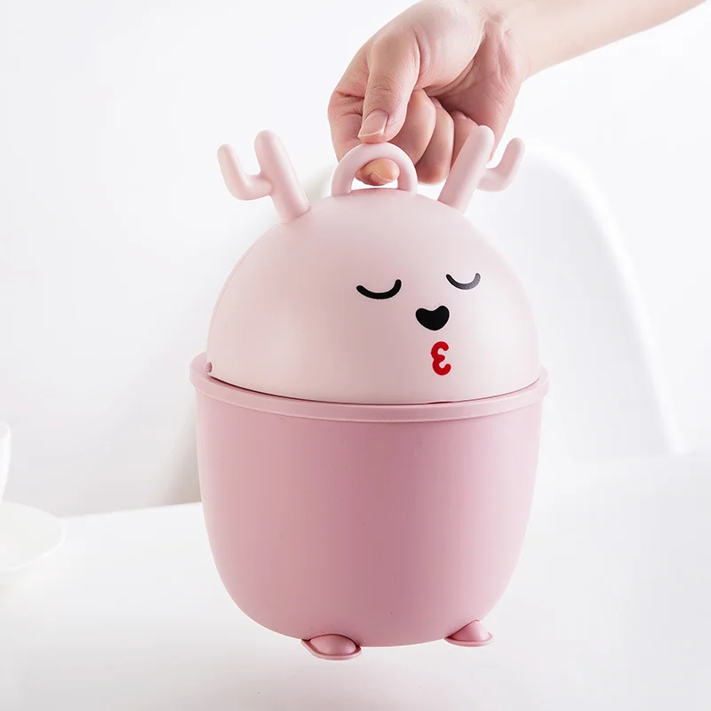 Пластиковая мини корзина для мусора с рисунком из мультфильма|Мусорные баки| |