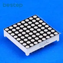 50 шт. Светодиодный точечный матричный дисплей 3 мм 8x8 Красный общий катод