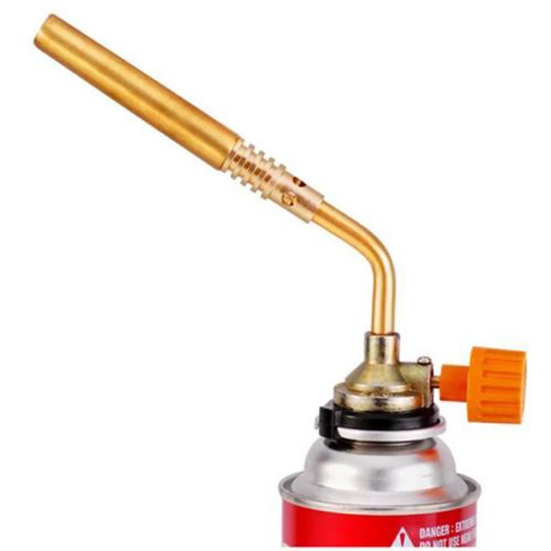 Butane Burner Welding Gas Torch Outdoor Camping Picnic BBQ Brazing Gas Torch Soldering Heat Gun for Welding Equipment